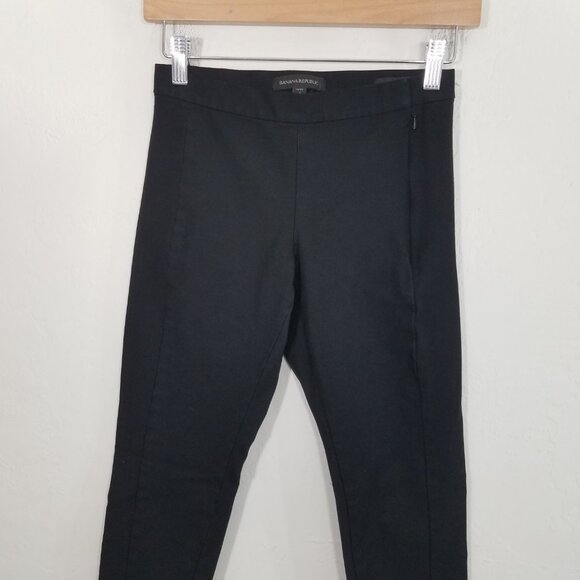 Banana Republic Devon Stretch Dress Pants Black Size 0 PETITE - Picture 2 of 6